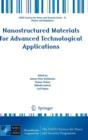 Image for Nanostructured Materials for Advanced Technological Applications
