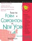 Image for How to Form a Corporation in New York
