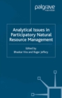 Image for Analytical issues in participatory natural resource management