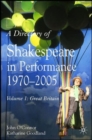 Image for A directory of Shakespeare in performance, 1970-2005Vol. 1: Great Britain