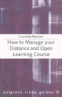 Image for How to manage your distance and open learning course