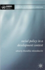 Image for Social Policy in a Development Context
