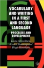 Image for Vocabulary and writing in a first and second language  : processes and development