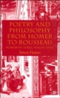 Image for Poetry and philosophy from Homer to Rousseau  : romantic souls, realist lives