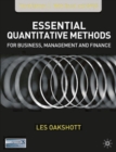 Image for Essential Quantitative Methods for Business, Management and Finance