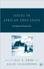 Image for Issues in African Education