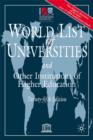 Image for World list of universities and other institutions of higher education