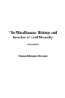 Image for Miscellaneous Writings and Speeches of Lord Macaulay, the: V3