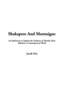 Image for Shakspere and Montaigne