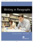 Image for Writing in paragraphs  : from sentence to paragraph
