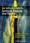 Image for An Introduction to Syntactic Analysis and Theory