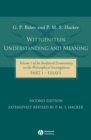 Image for Wittgenstein  : understanding and meaningPart 1: Essays