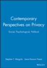 Image for Contemporary Perspectives on Privacy