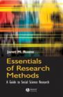 Image for Essentials of Research Methods : A Guide to Social Science Research