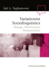 Image for Variationist Sociolinguistics
