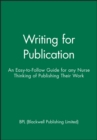 Image for Writing for Publication 2005 Booklet - Generic Version