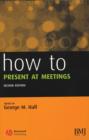 Image for How to present at meetings