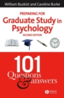Image for Preparing for graduate study in psychology  : 101 questions and answers