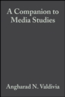 Image for A companion to media studies