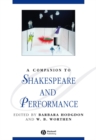 Image for A companion to Shakespeare and performance