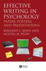 Image for Effective writing in psychology  : papers, posters, and presentations