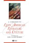 Image for Companion to Latin American Literature and Culture