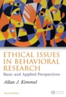 Image for Ethical issues in behavioral research: basic and applied perspectives