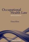 Image for Occupational health law