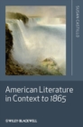Image for American literature in context to 1865