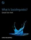 Image for What Is Sociolinguistics?