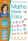 Image for Carol Vorderman&#39;s maths made easy: Ages 5-7, Key Stage 1 times tables