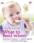 Image for What to feed when: more than 300 Q&amp;As &amp; 50 delicious recipes