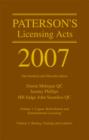 Image for Paterson&#39;s Licensing Acts 2007