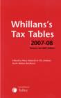 Image for Whillans tax tables 2007-08