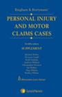 Image for Bingham and Berrymans&#39; personal injury and motor claim cases, twelfth edition: Supplement : Supplement
