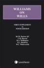 Image for Williams on wills: First supplement to ninth edition : First Supplement to the Ninth Edition