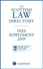 Image for The Scottish law directory.: White Book fees supplement 2009 : Fees Supplement