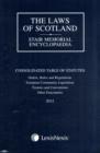 Image for The laws of Scotland  : consolidated table of statutes 2012