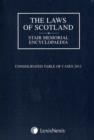 Image for The laws of Scotland  : consolidated table of cases 2012