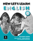 Image for New Let&#39;s Learn English Teacher&#39;s Book 1