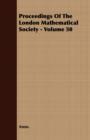 Image for Proceedings Of The London Mathematical Society - Volume 50