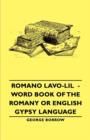 Image for Romano Lavo-Lil - Word Book of the Romany or English Gypsy Language