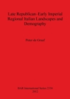 Image for Late Republican-Early Imperial Regional Italian Landscapes and Demography
