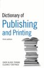 Image for Dictionary of publishing and printing.