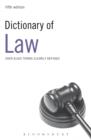 Image for Dictionary of law.