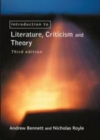 Image for An Introduction to Literature, Criticism and Theory.