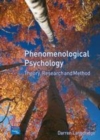 Image for Phenomenological psychology: theory, research and method