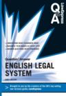 Image for English legal system: question &amp; answer