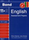 Image for Bond English Assessment Papers 10-11+ Years Book 1