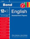 Image for Bond English Assessment Papers 12+-13+ Years